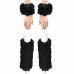 Winter Women Boot Covers w/Cuffs Set Warm Furry Faux Fur Leg Warmer Wrist Sleeve