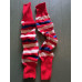 Vintage 80's Red, White, Blue Striped Leg Warmers Aerobics