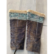 Boot Cover Leg Warmers /Top Faux Fur / Warm/ Beautiful!