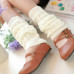 Women Girl Winter Warm Leg Warmers Cable Knit Knitted Long Socks