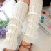 Women Ladies Winter Warm Leg Warmers Long Knit Knitted Crochet Socks Leggings