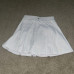 Women's White Small Pleated Tennis Skirt Athletic Skort Workout GYM Golf Skirts