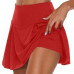 Tennis for Women Dance Fitness Solid Sports Skirts Running Yoga  Skirt Short