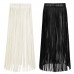 Women PU Leather Fringe Tassels Mini Skirt Boho Long Waist Belt Clubwear Skirts