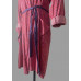 40s Mens Print Robes, Pair Vintage Dressing Gowns, Tie Belts Unisex