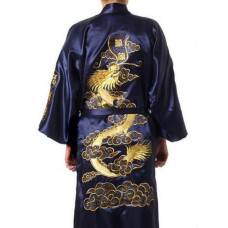 Kimono Dressing Gown Bath Robe Nightwear Men's Japanese Chinese 