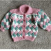 Hand Knitted Hand made Basic Weave Babies Cardigan NEW