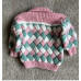 Hand Knitted Hand made Basic Weave Babies Cardigan NEW