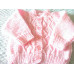 New Hand Knitted Baby Girls Cardigan & Hat. O-3 Months Pink